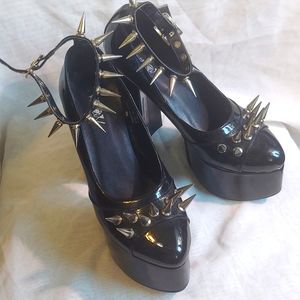 Nightcrawler Spiked Mary Janes